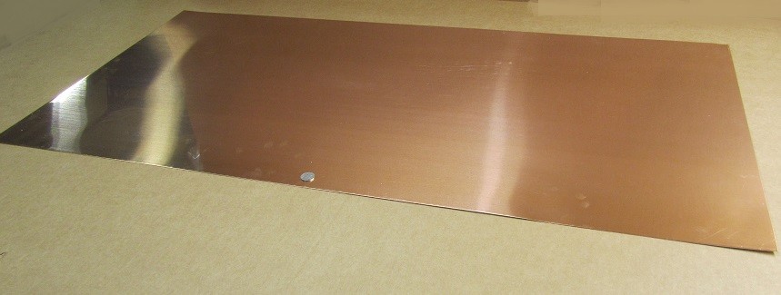 101 Copper Sheet 1/8 to 1/4 Hard .032″ Thick x 24.0″ Wide x 48.0″ Length