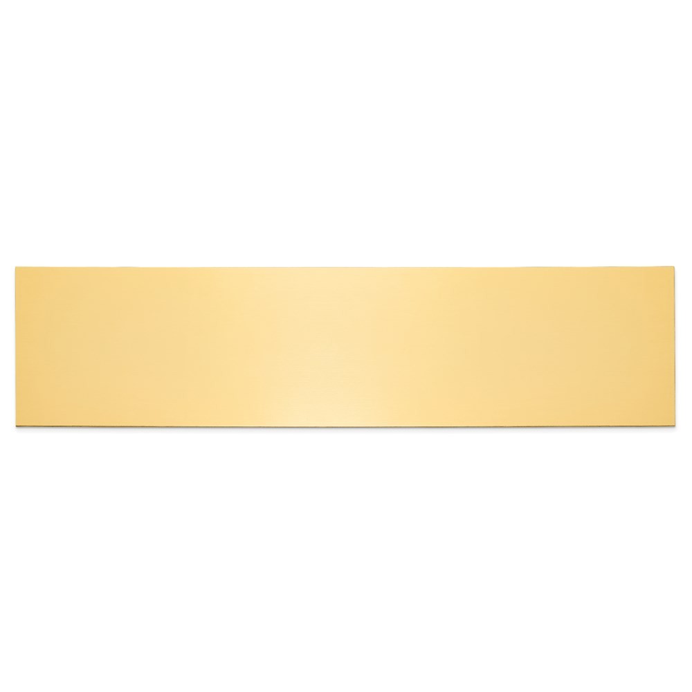 1 7/8 x 7 1/2 Polished Brass Plates-Set of 6