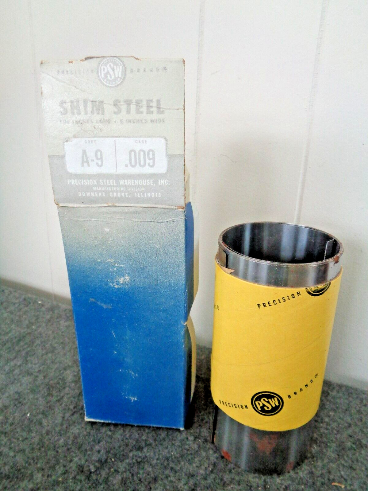 Vintage Precision Brand .009 Shim Steel 6″ Wide A-9 PSW