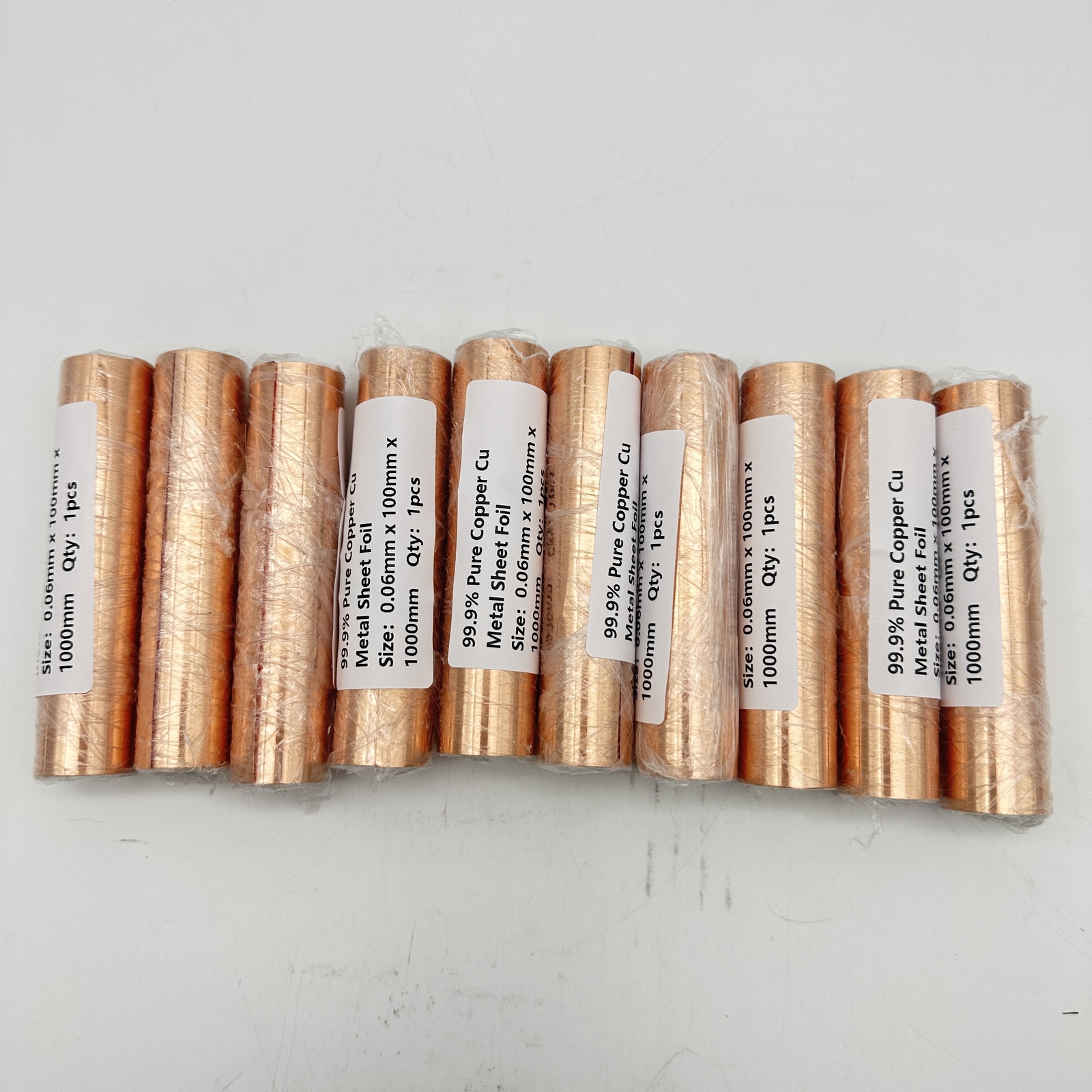 1PC 0.06mm x 100mm x 1000mm 99.9% Pure Copper Cu Metal Sheet Foil