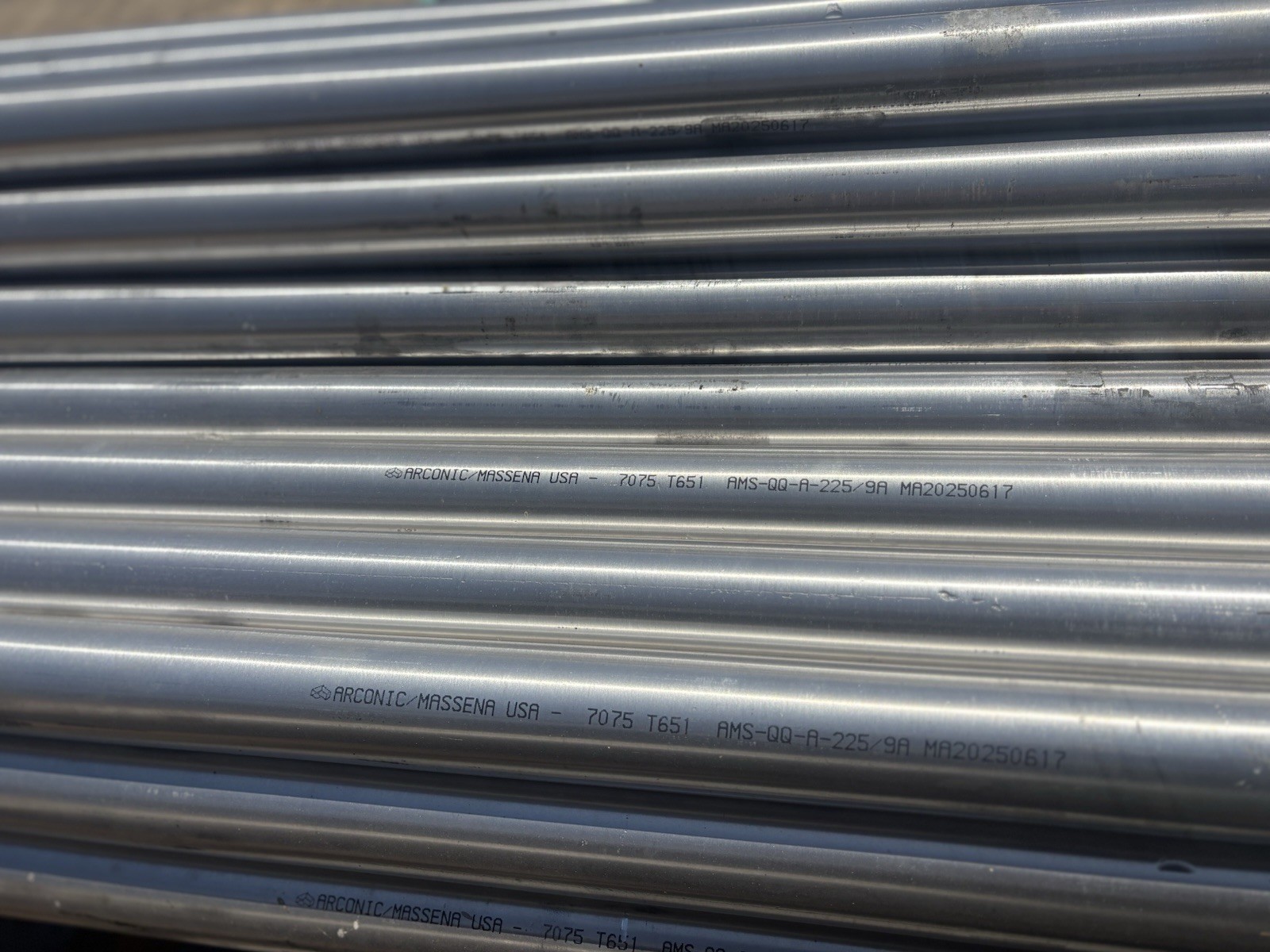 2.000 X 144” Aluminum Rd Bars On 7075T651 Cold Finished, Domestic