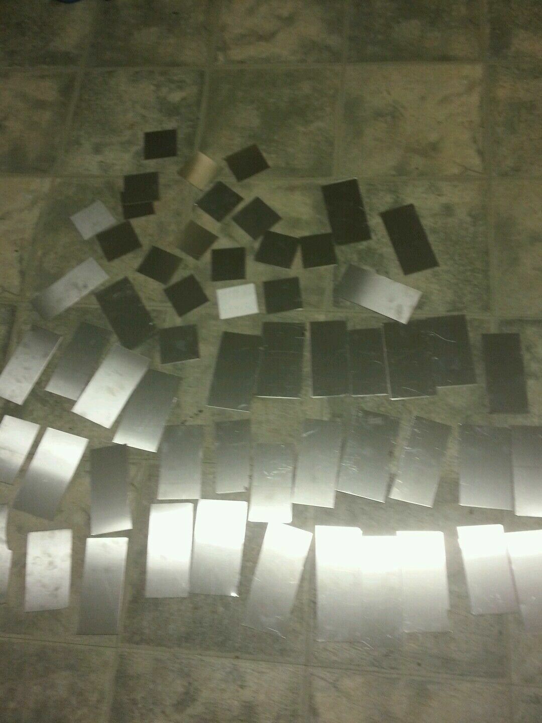 30 piece 304 316 Stainless steel 24 gage Plate various sizes and shapes 2″ x 6″