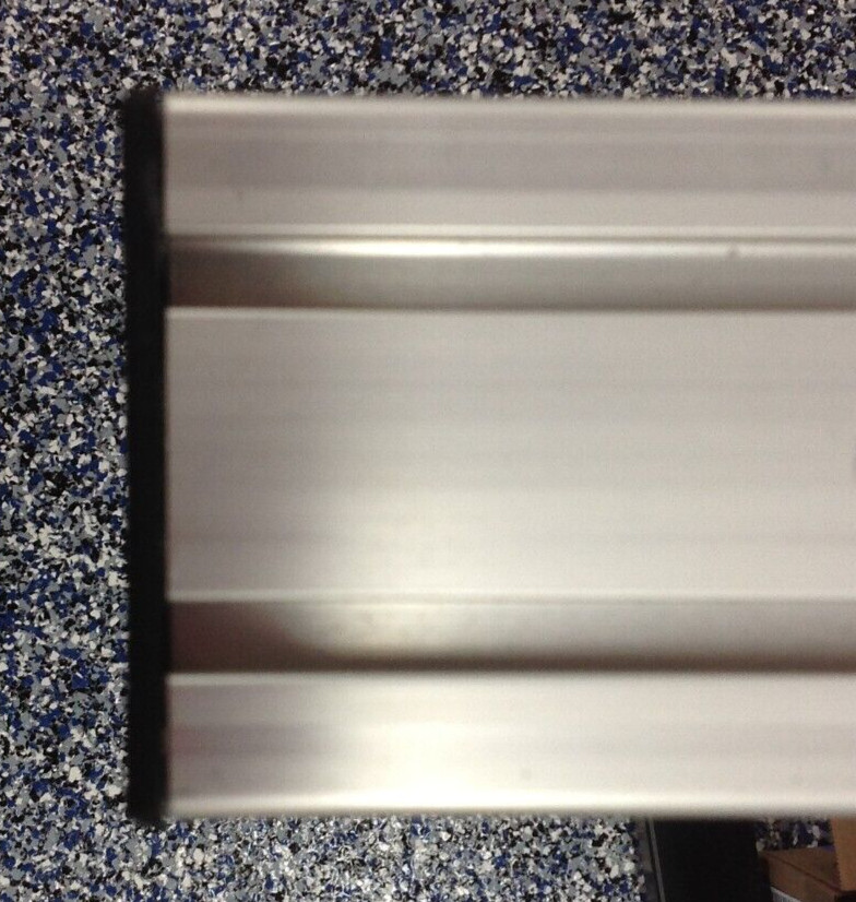 Aluminum Extrusion Framing, 3.125 in square, 48 in long, black plastic end caps