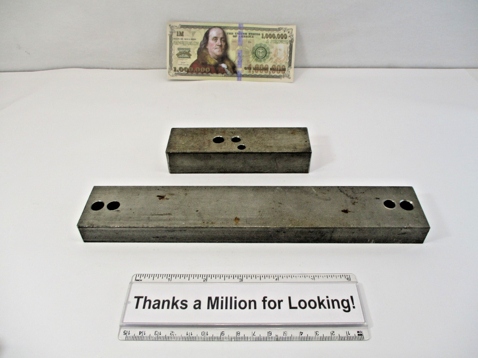 (2) Pcs STAINLESS STEEL Flat Stock 3/4″ x 1-3/4 x 10″ & 1″ x 1-1/2 x 5″ in VGC