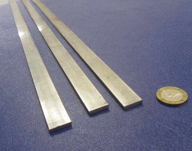 1018 Steel Bar, 1/8″ Thick x 5/8″ Wide x 36″ Length, 3 Pcs