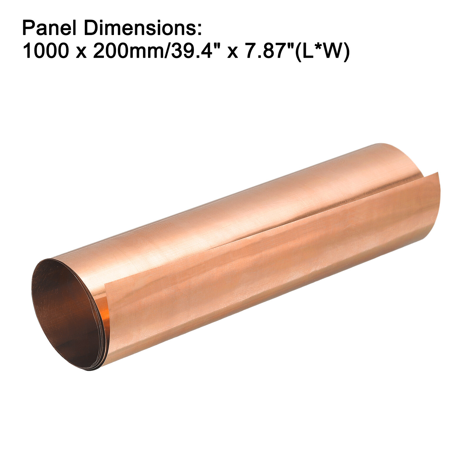 Copper Sheet Roll Metal Foil Plate 1000mm x 200mm x 0.15mm