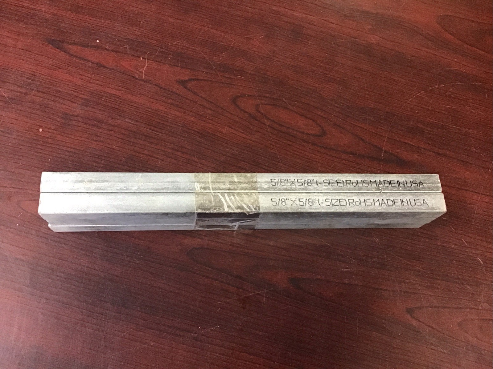 Aluminum Bars 12”x5/8”x5/8” Made In USA, 6 Per Order