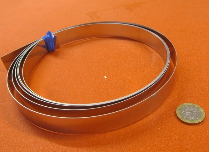 301 Stainless Steel Sheet Shim, .020″ (+/-.0010″) x 3/4″ Width x 10 Foot Length