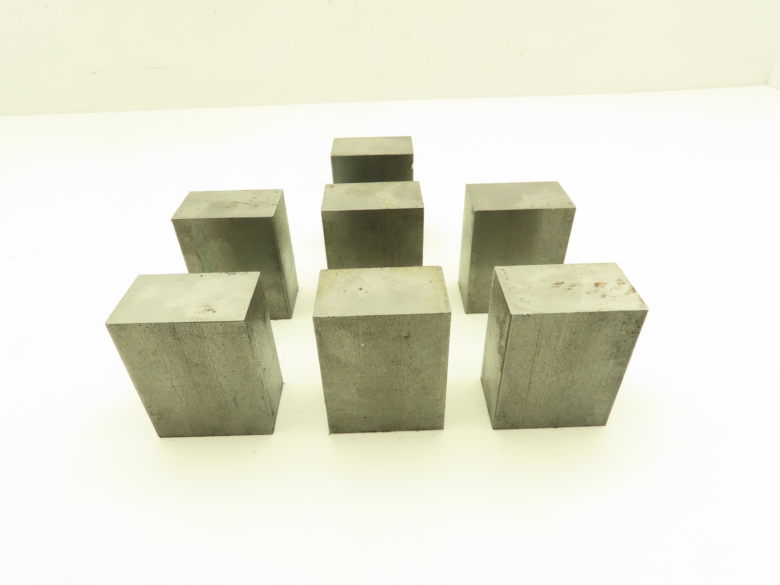 1018 Cold Rolled Steel Flat Bar Stock 1-1/4″x 2″x 2-1/2″L Lot of 7 Blocks