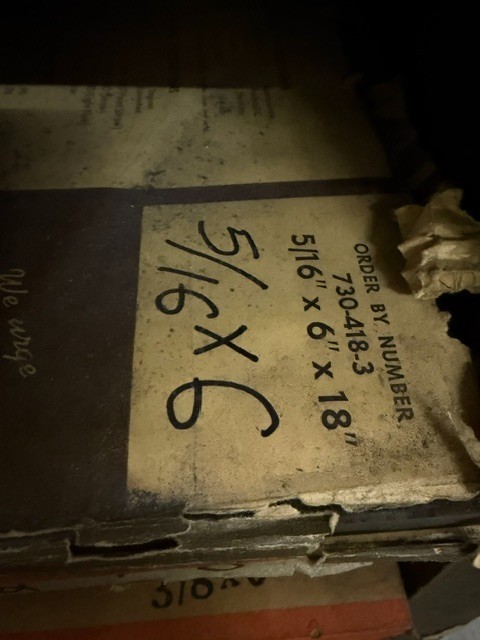 Starrett 5/16 x 6 x 18″ No. 496 Oil Hardening Ground Flat Stock – Rust – Old