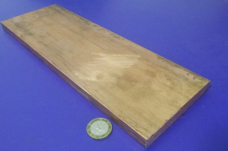 110 Copper Bar 1/2 Hard, 1/2″ Thick x 4.0″ Wide x 1 Ft Length