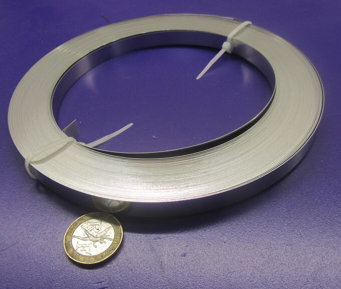 301 Stainless Steel Sheet Shim, .012″ (+/-.0010″) x 3/8″ x 100 Foot Length
