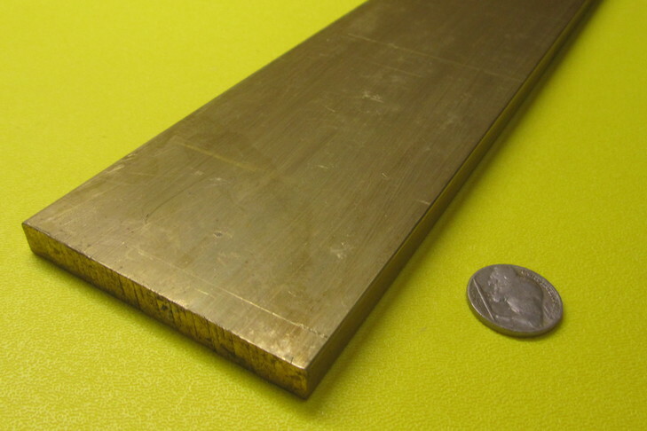 385 Brass Flat Bar 3/8″ Thick x 2.00″ Wide x 4 Foot Length