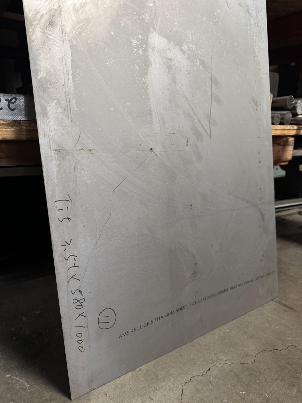 3.5mm – Titanium Plate 6AL4V 10″ x 12″ x .138″