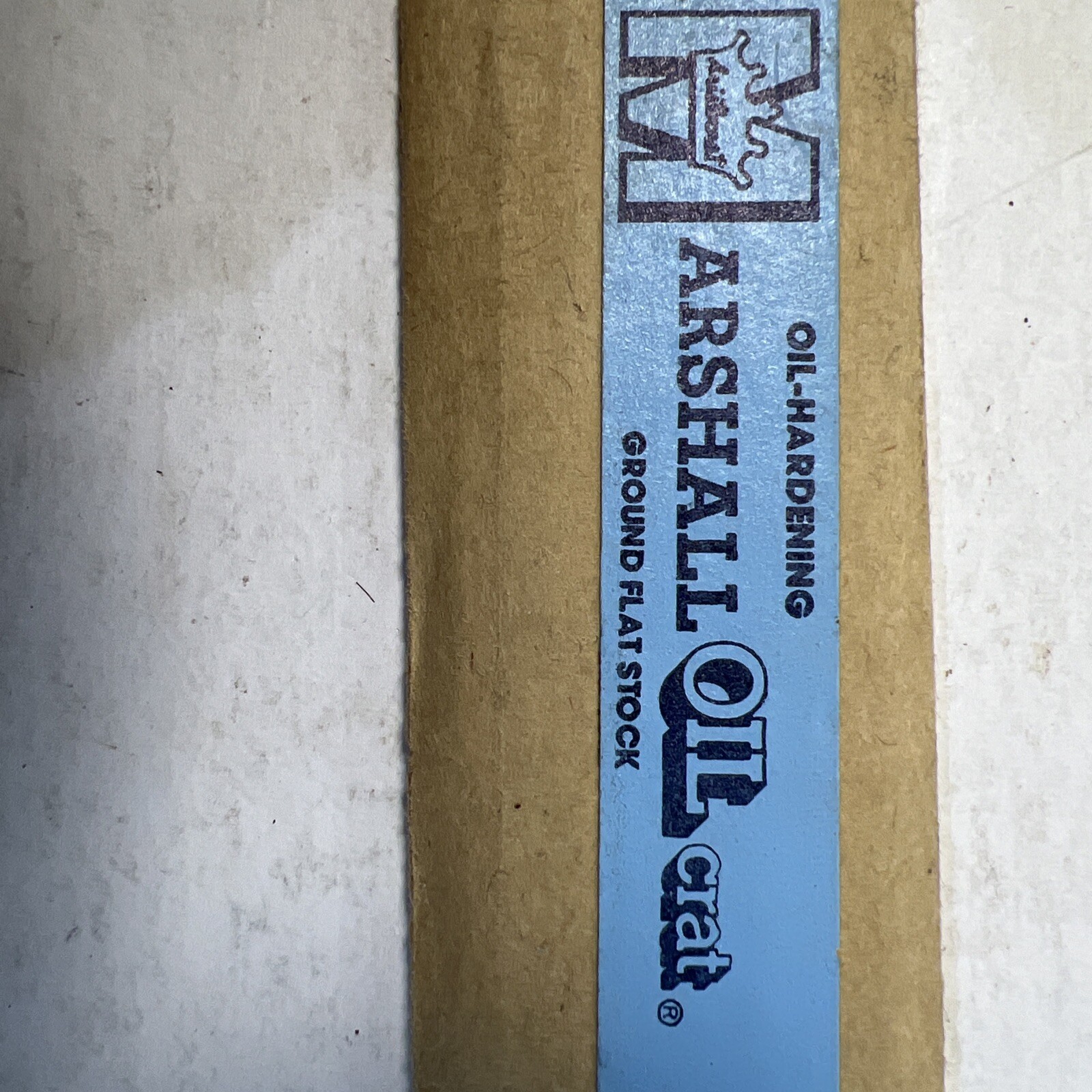 MARSHALL Oil Crat – Oil-Hardening Ground Flat Stock Steel (1/8″ x 1″ x 18″) – O