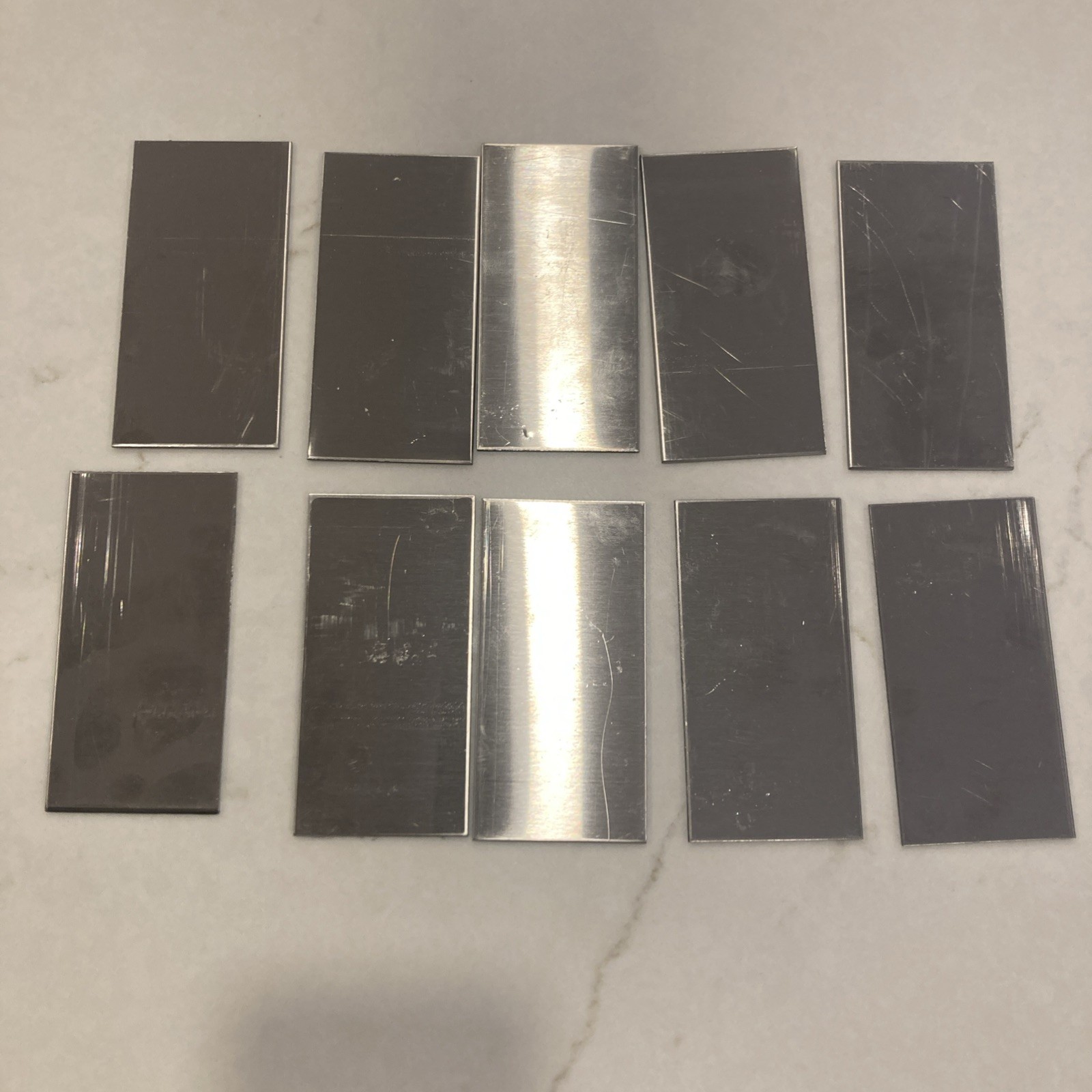 16 gauge 1/16 Stainless steel plate 304 brushed finish 10 pcs 2×4