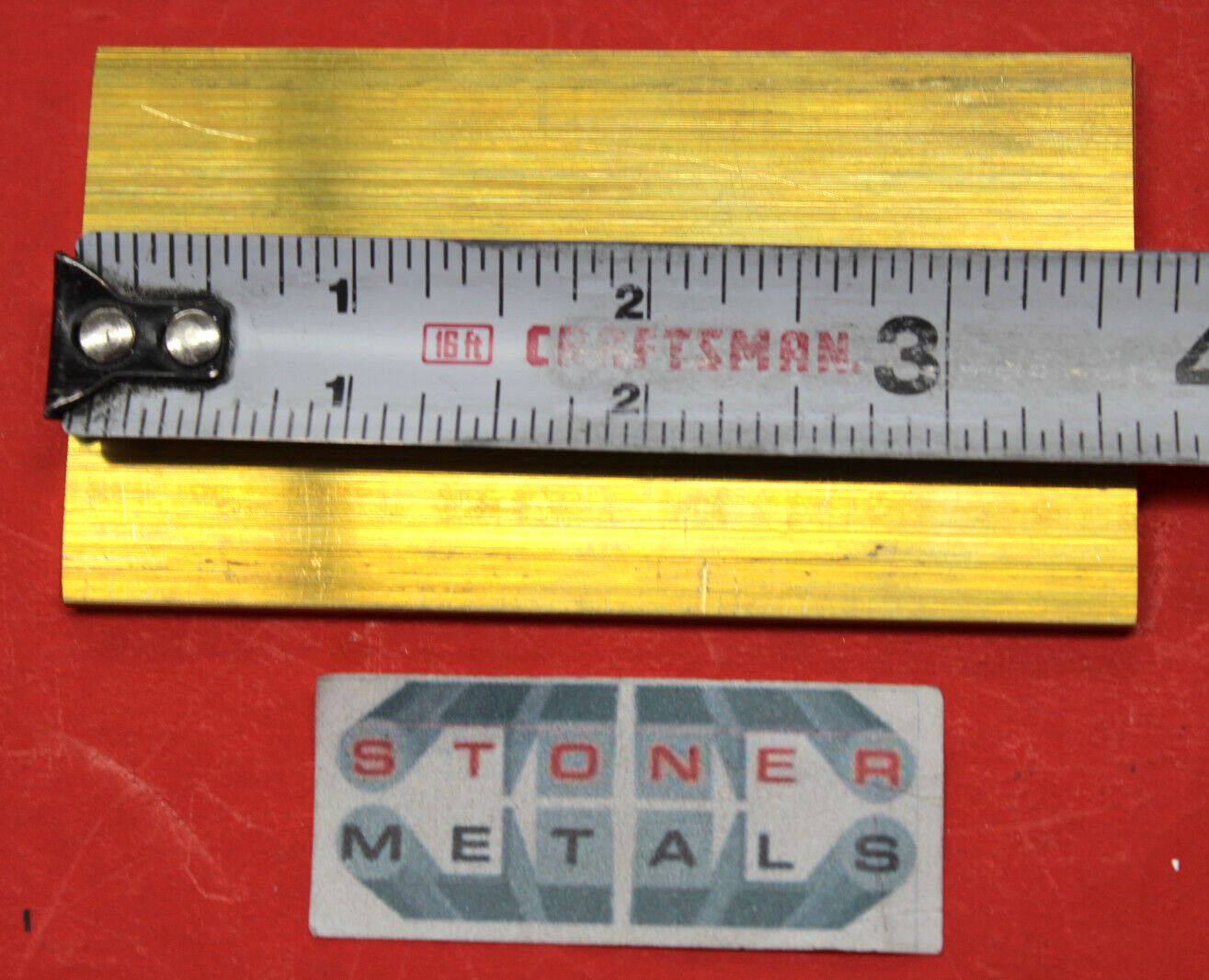 1/8″ x 2″ C360 BRASS FLAT BAR 3-5/8″ long Solid Plate Mill Stock H02 .125″x 2.00