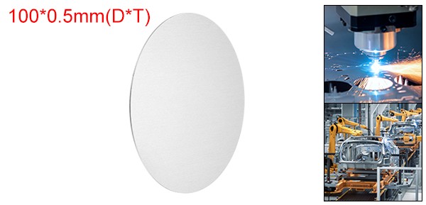 Aluminum Disc 4″(100mm) Dia 0.02″(0.5mm) Thick, Round 1060 Aluminum Sheets
