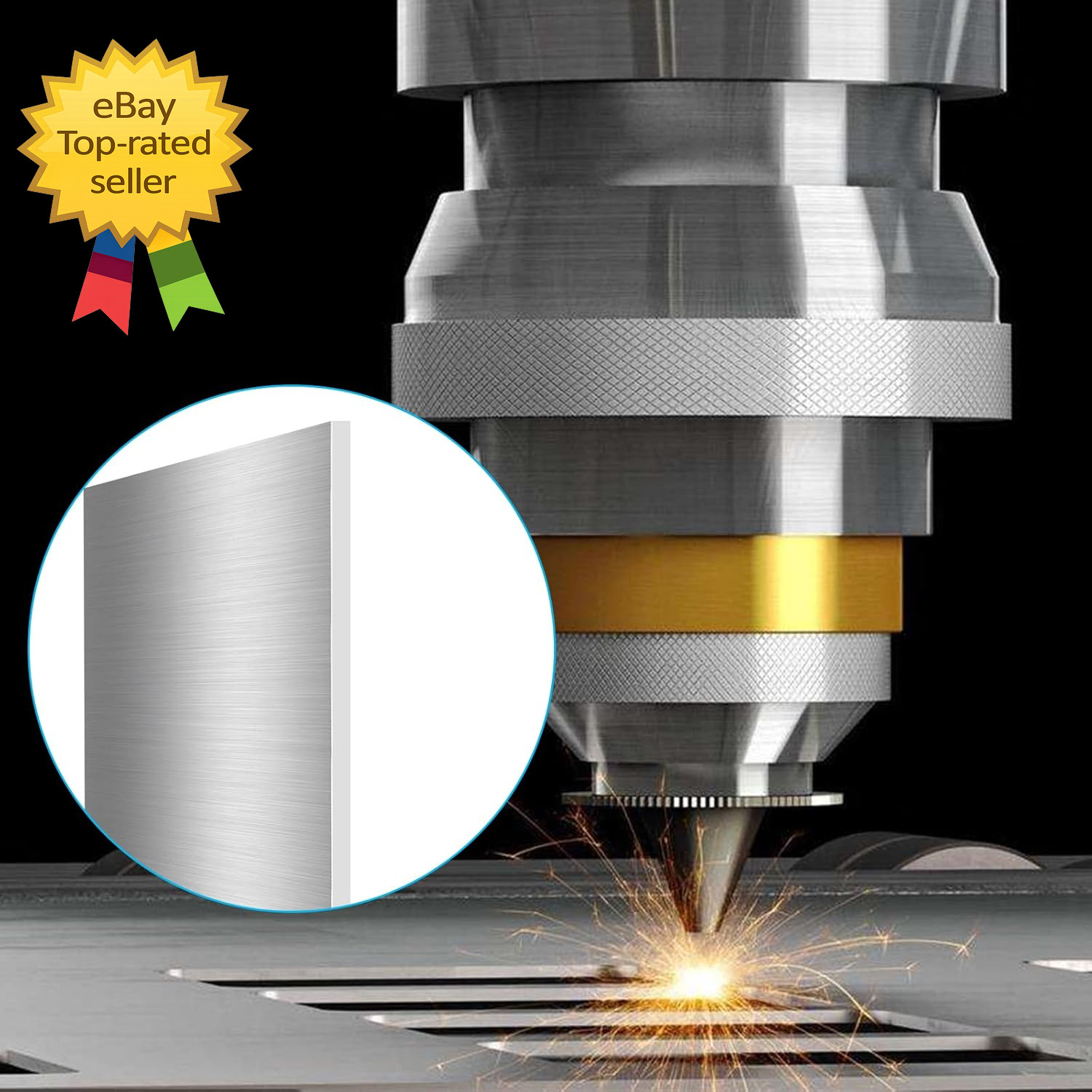 6061 T6 Aluminum Sheet 8X12X1/2 Inch Thickness Durable Aluminum Plate Metal
