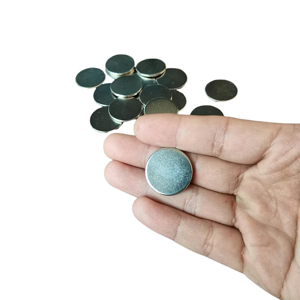 Non-Magnetized 0.98 Inch Iron Nickeling Steel Disc, Magnet-Attractable Blank …