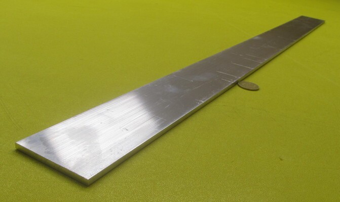 6061 T6511 Aluminum Bar, 3/16″ (.187″) Thick x 2 1/2″ Wide x 36″ Length