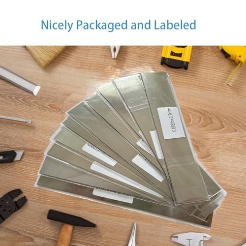 30PCS Stainless Steel Shim Stock Set – 10 Sizes Thin Metal Shims for DIY, Home I