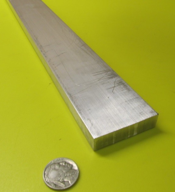 2024 T351 Aluminum Bar, 1/2″ (.500″) Thick x 2.0″ Wide x 36″ Length
