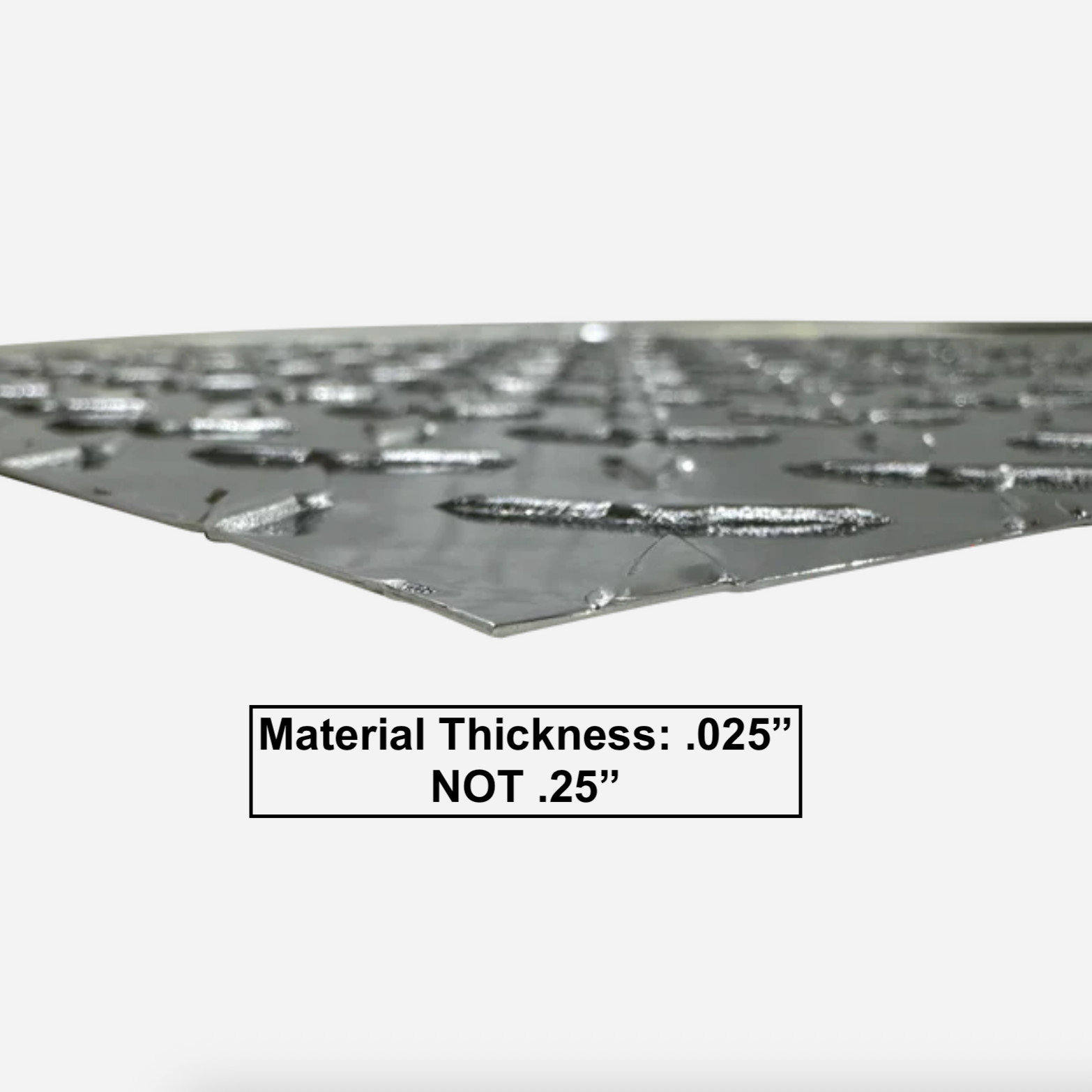 36″ x 96″ Aluminum Diamond Plate .025″ (1/40″) Thick Sheet Trailer, RV, Garages