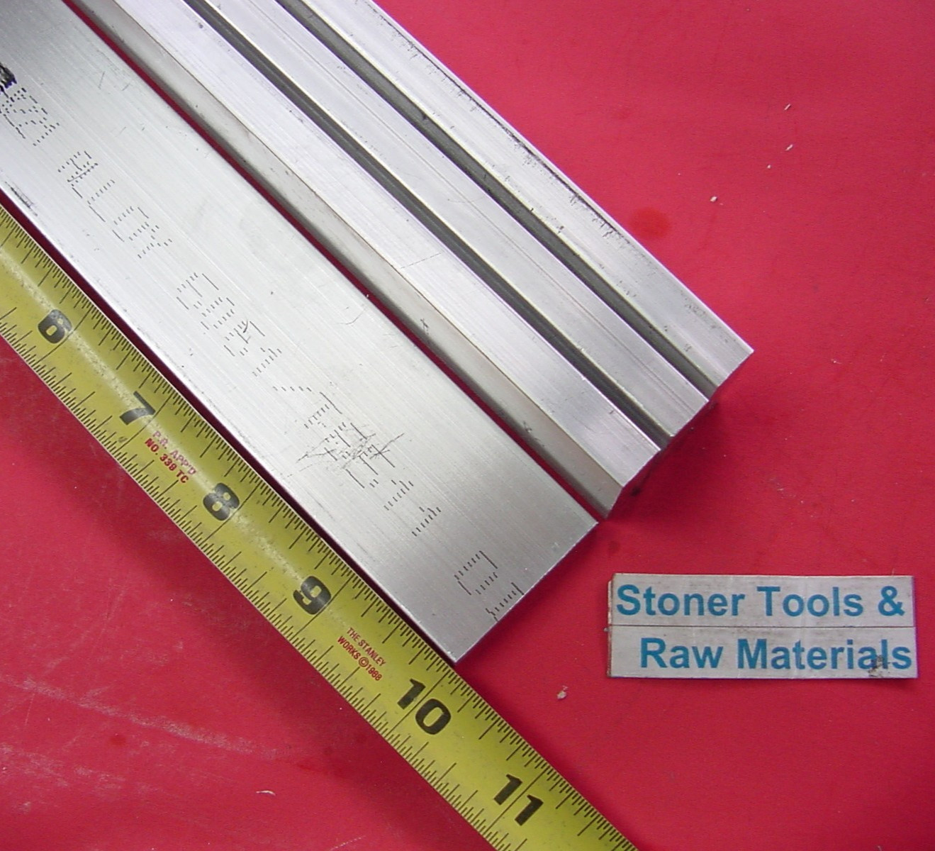 4 Pieces 1/4″ X 1″ ALUMINUM 6061 FLAT BAR 10″ long T651 Solid Extruded Stock New