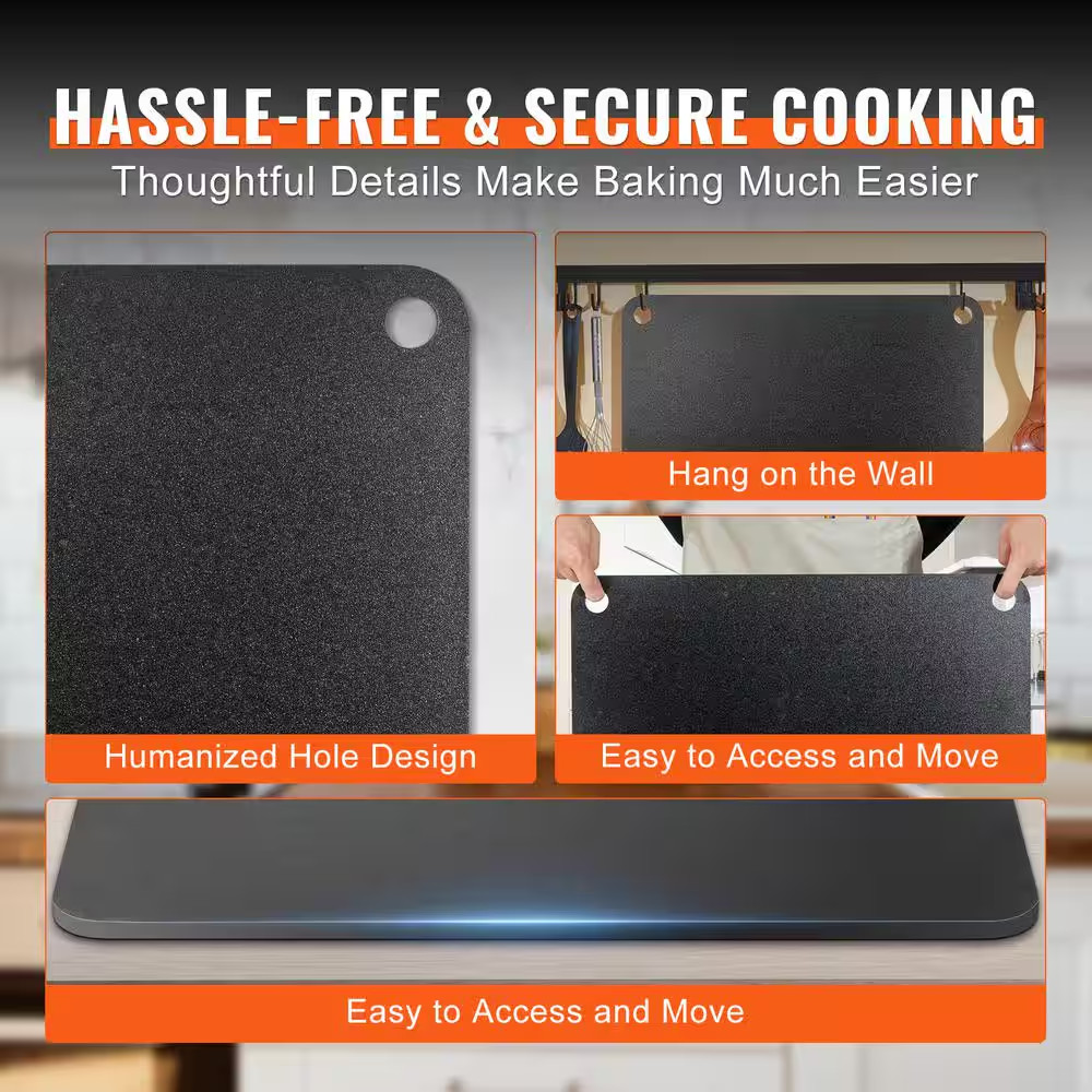 20 X 14 X 3/8 In. Pre-Seasoned Carbon Steel Pizza Steel Plate, High Conductivity