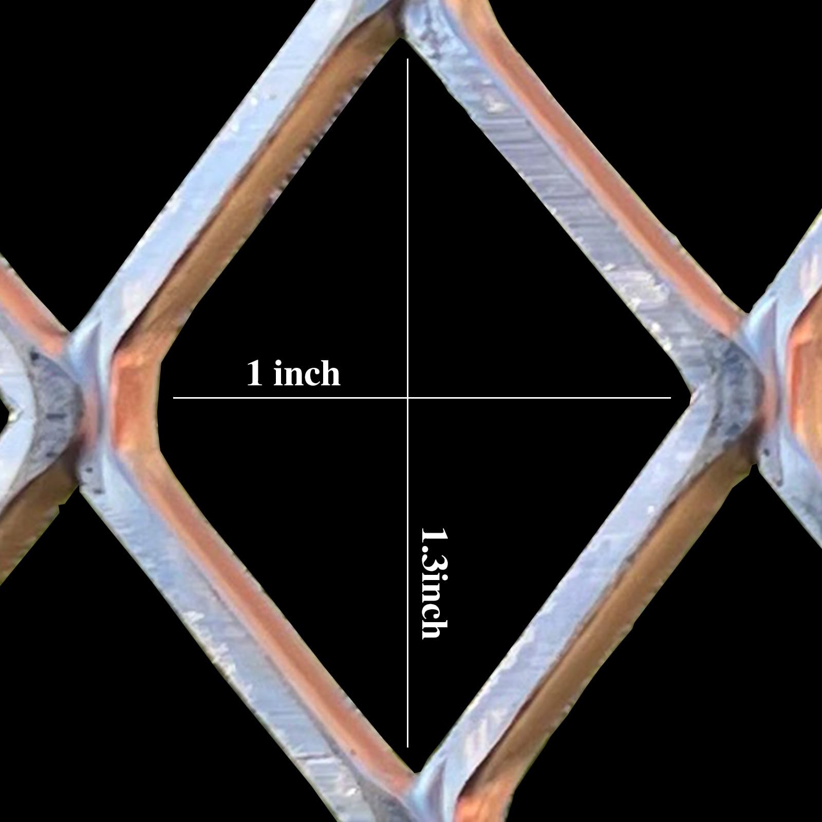 12 Gauge 16inch by 12inch | Rhombus Hole 1X1.3|Aluminum Expanded Meta…