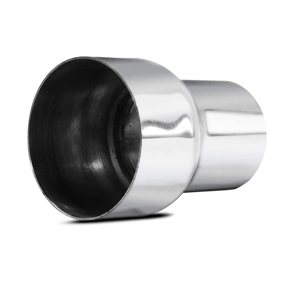 Universal 2.25″ ID to 3″ OD Exhaust Pipe Adapter Connector Reducer 304 Stainless