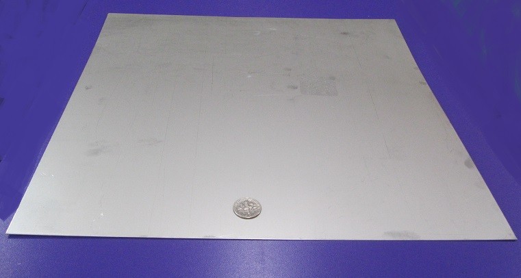 321 Weldable Stainless Steel Sheet, .020″ Thick x 12″ Wide x 12″ Length, 1 Unit