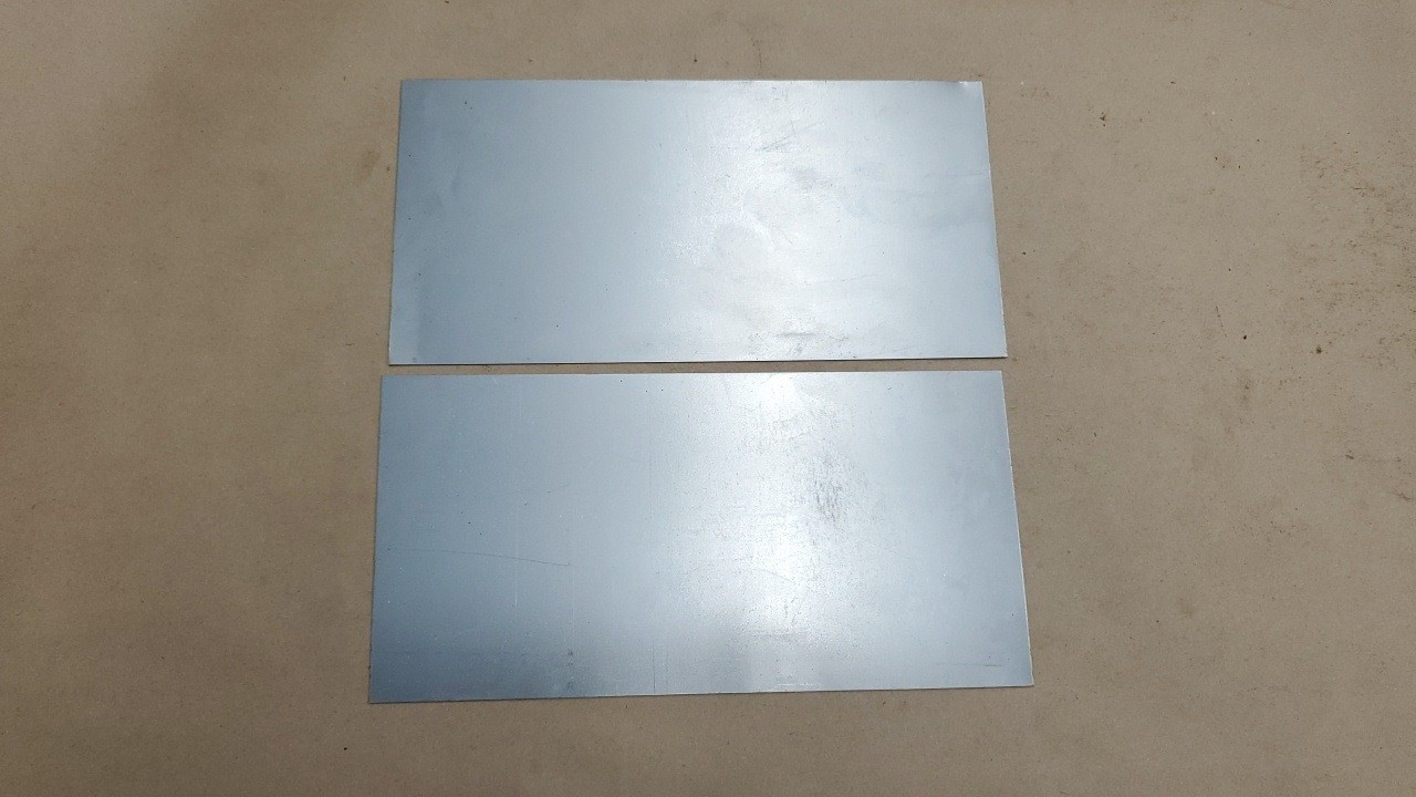 Sheet Metal 20ga Cold Rolled Steel (.035″) 6″x12″ (+/- 1/8″) Lot of 2