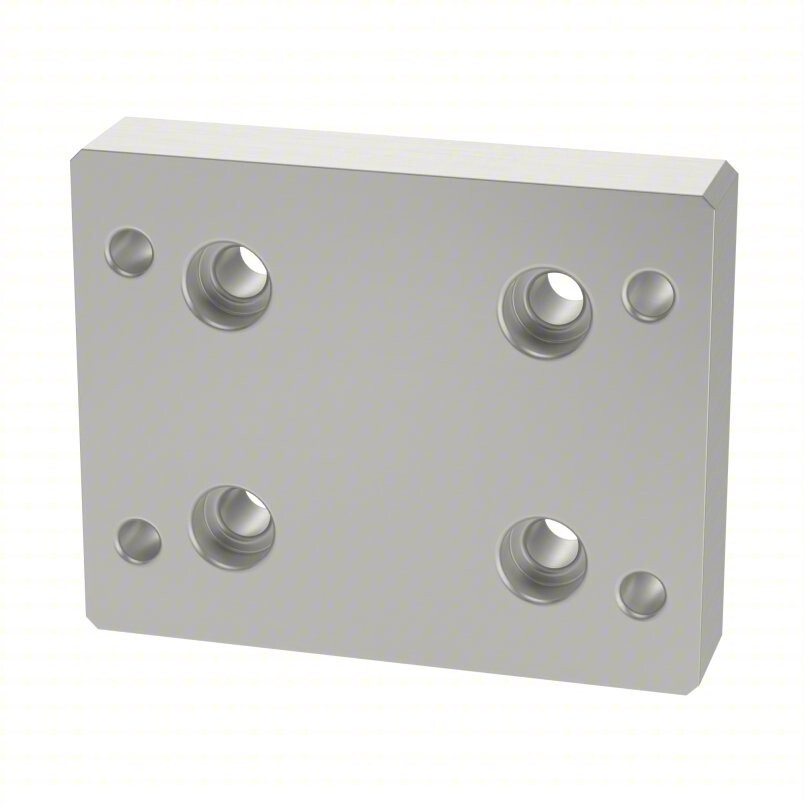2420 Flange Mount Caster Base Plate, 5JRN2 – 3 x 3/4 x 3 3/4 in, Drop In, Quad