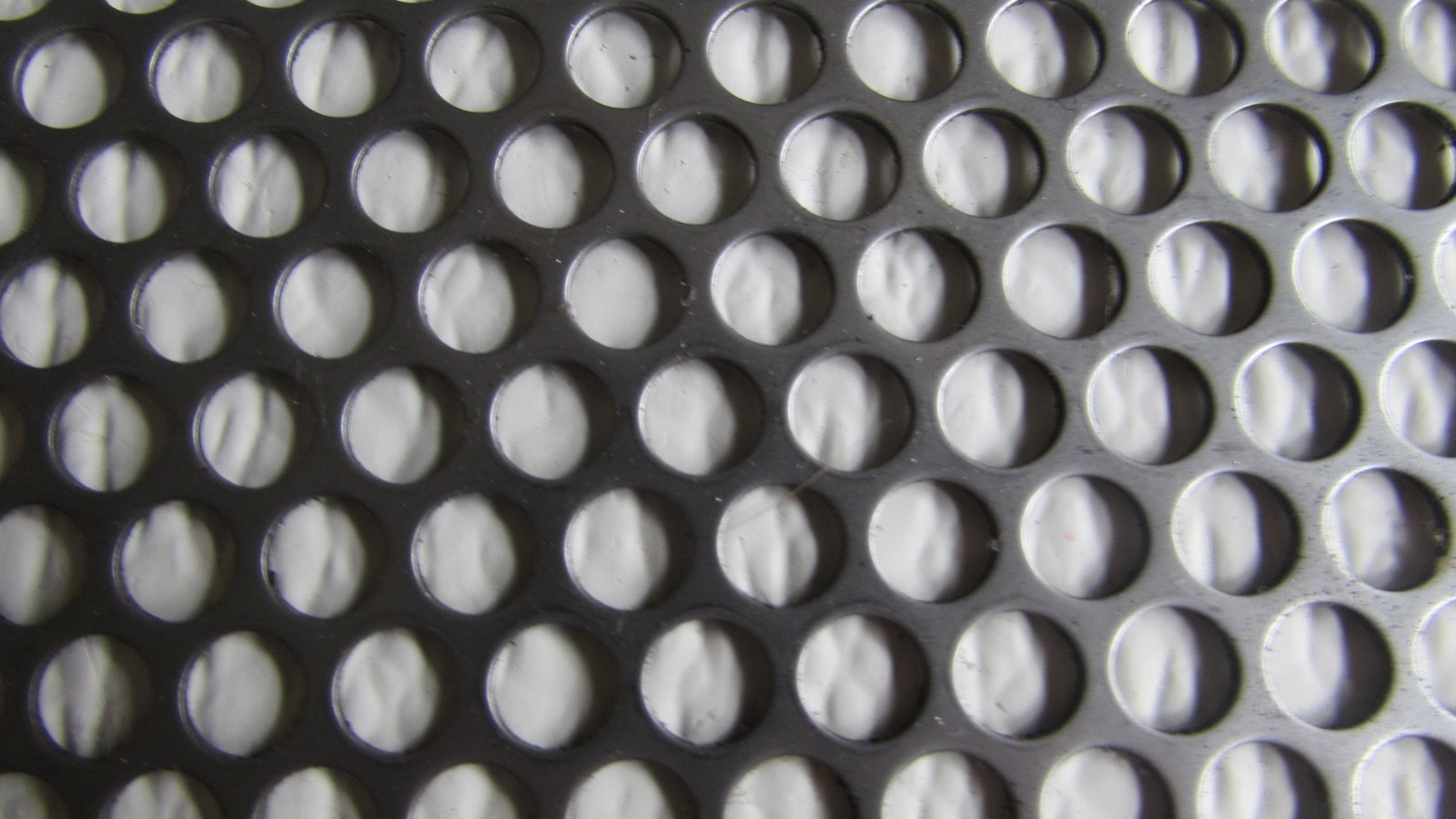 1/4″HOLES ON 5/16″CENTER–20 GA. –12″ x 12″ STAINLESS PERFORATED SHEET