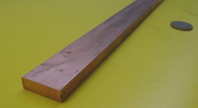 110 Copper Bar H02, 5/16″ Thick x 1.0″ Wide x 24 Inch Length