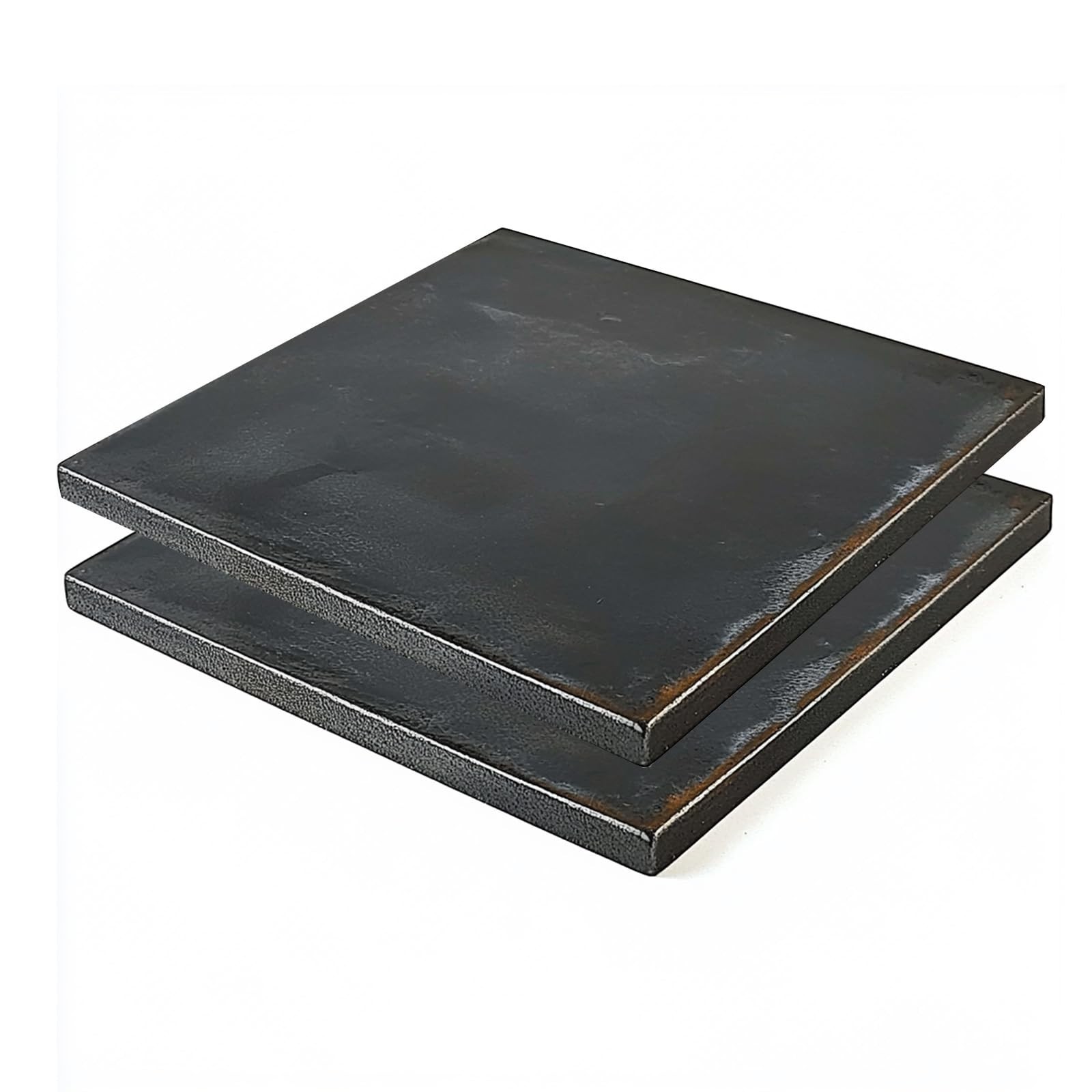 6″x6″ 1/4″ Steel Plate – 2PCS A36 Hot Rolled Weldable Flat Metal Sheet Stock