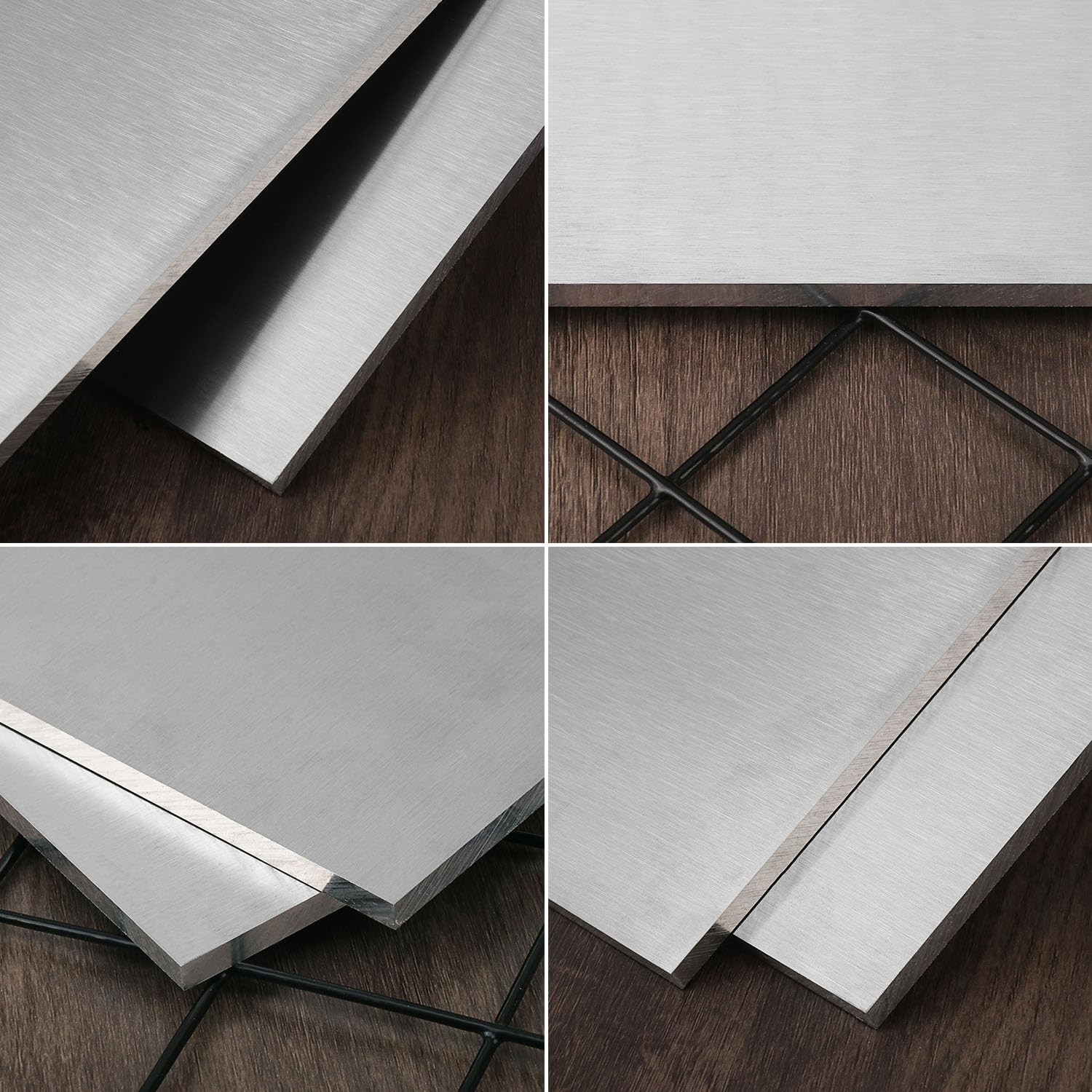 2 PCS 6×12 Inch 6061 Aluminum Sheet 1/4 Inch Thick Flat Plain Plate Metal