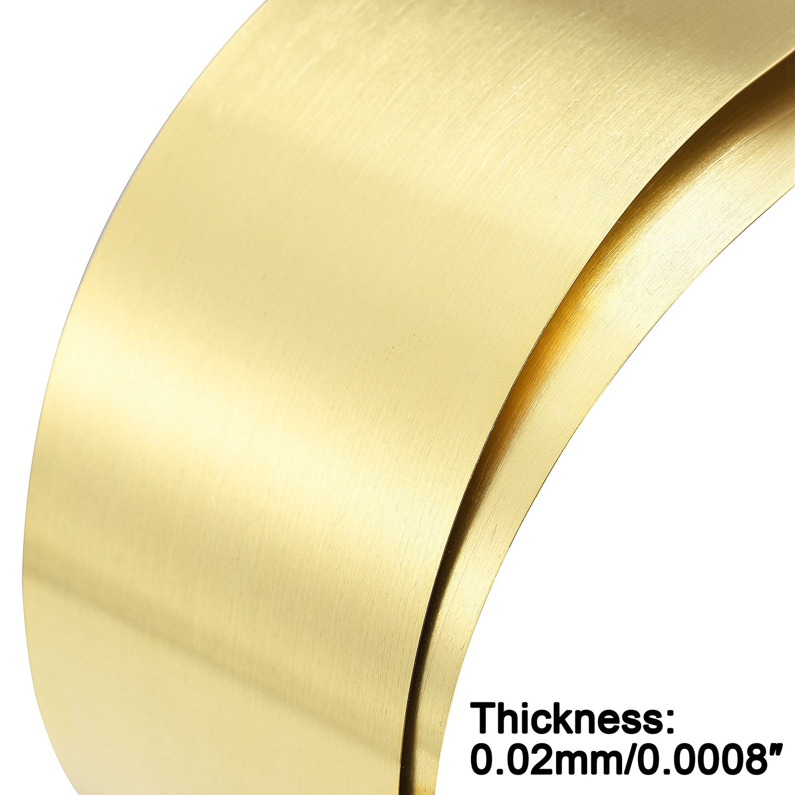 1000mm x 100mm x 0.02mm Brass Sheet Rolls Metal Foil Plate 39.4″ x 3.9″