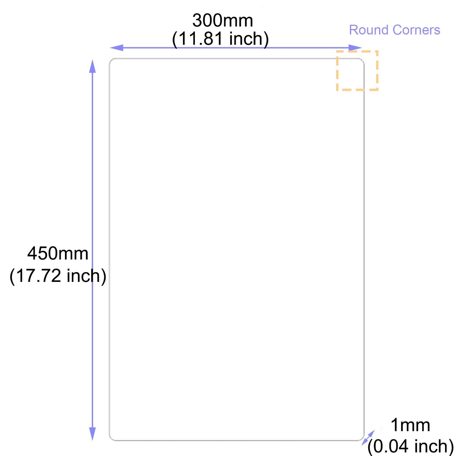 Aluminum Alloy Sublimation Blanks 300 X 450 X1mm 3PCS Metal Photo Signs Round…