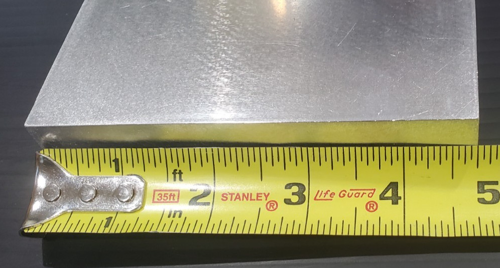 Aluminum extruded block 6×4.750×1″ thick free shipping