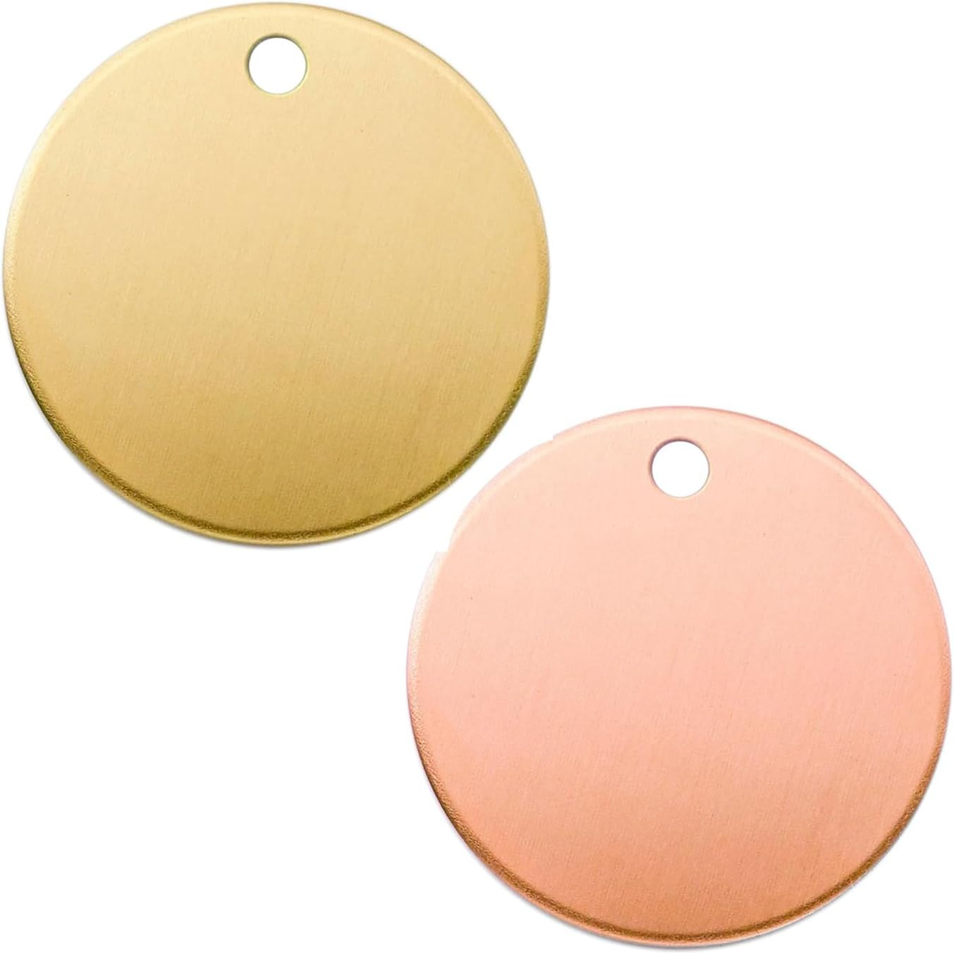 1Inch Circle Brass and Copper Blanks 14Ga. Thick Smooth Edges Brass round Disc T