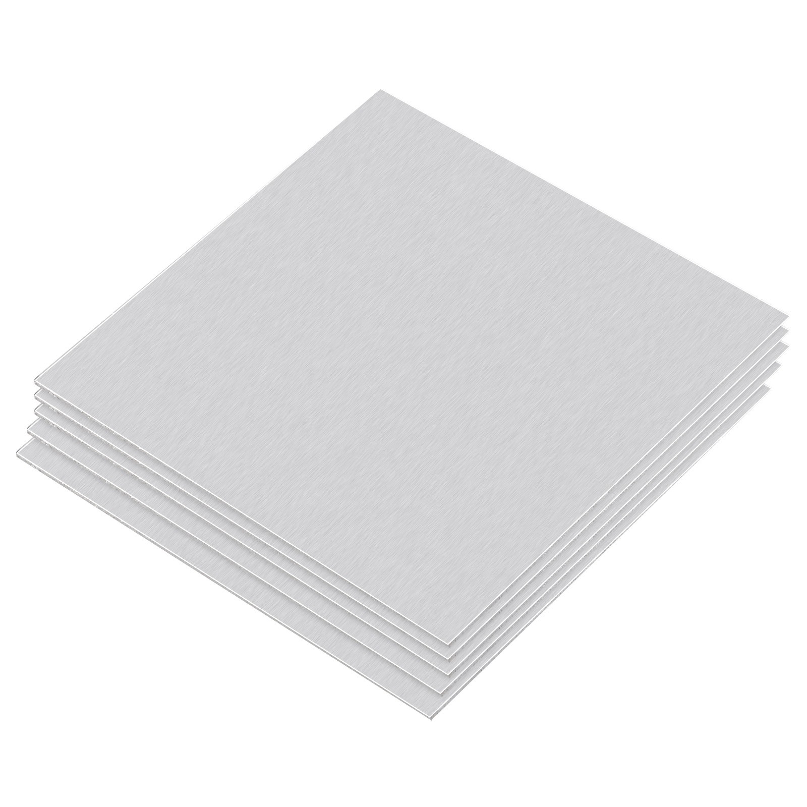 100mm x 100mm x 1mm Rectangle 1060 Aluminum Sheet Flat Metal Plate Stock, 5Pcs