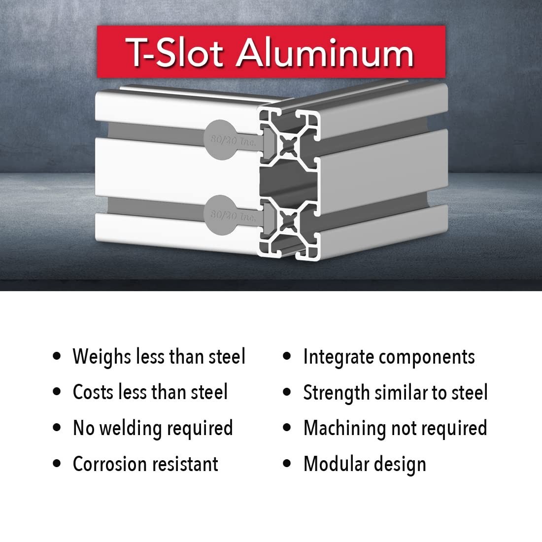 15 Series 1.5×3 Inch T-Slot Aluminum Extrusion Rail – DIY Linear Slot Bar, 12” L