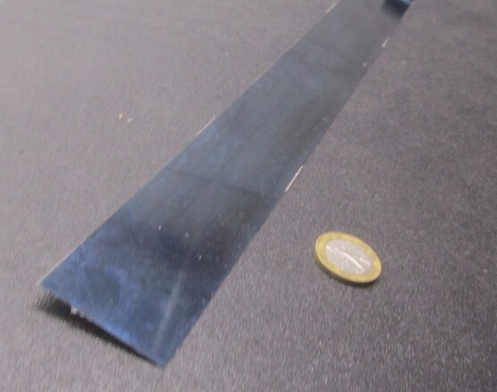 1095 Hard Blue Tempered Spring Steel Shim .062″ Thick x 1.50″ Width x 300″ Long