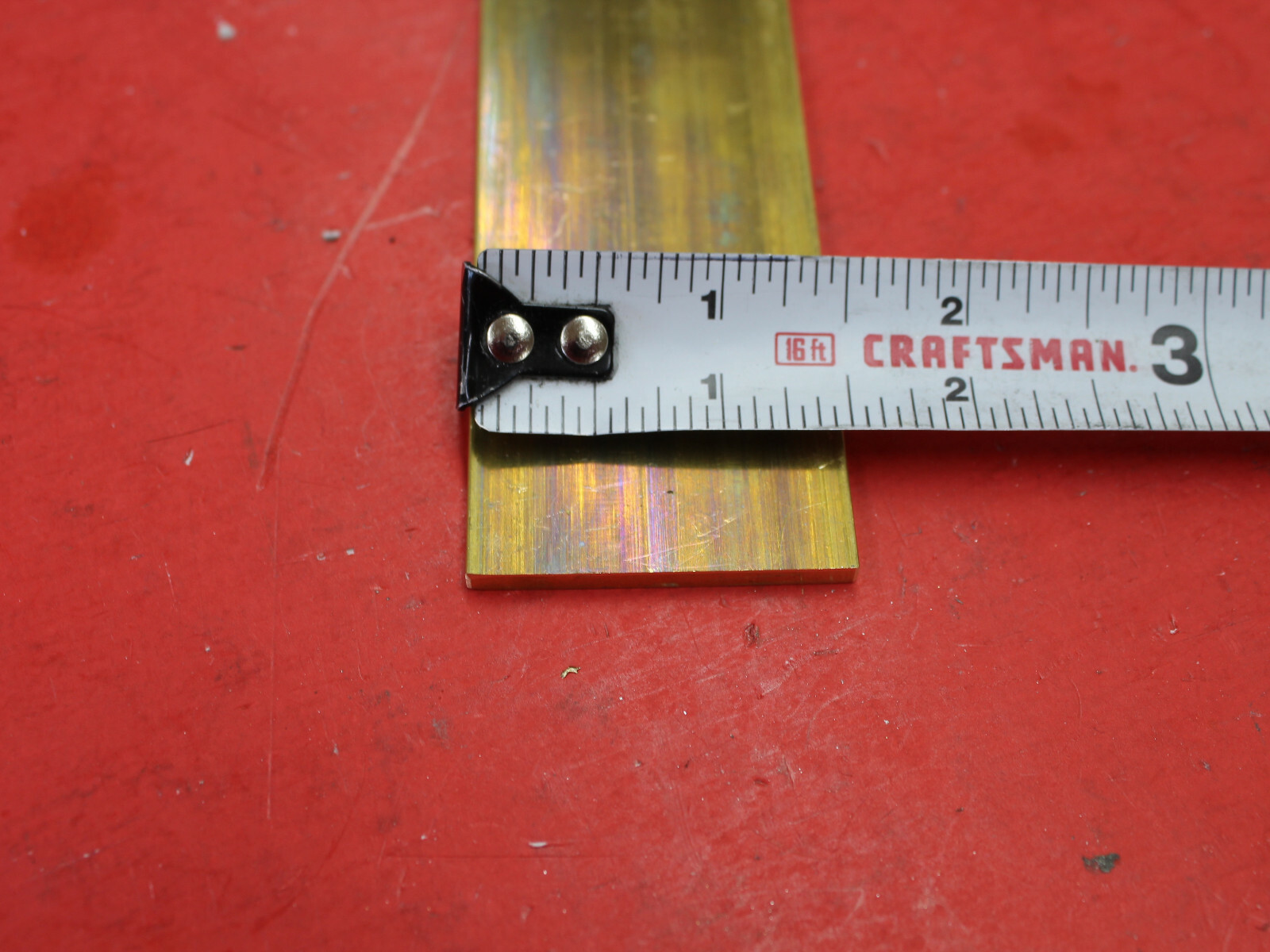 1/8″ x 1-1/2″ C360 BRASS FLAT BAR 12″ long Solid .125″ Mill Bar Stock H02 New