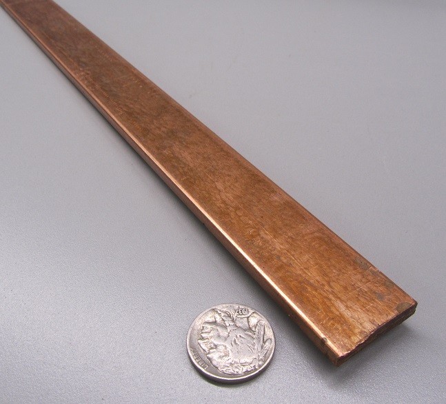 110 Copper Bar H02, 3/16″ Thick x 1.0″ Wide x 60 Inch Length