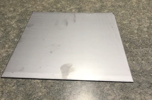 321 Weldable Stainless Steel Sheet, .080″ Thick x 12″ Wide x 12″ Length