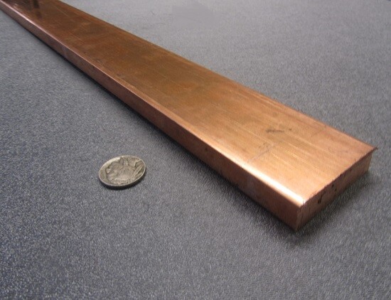 182 Copper Bar 1/2″ Thick x 2.0″ Wide x 3 Foot Length